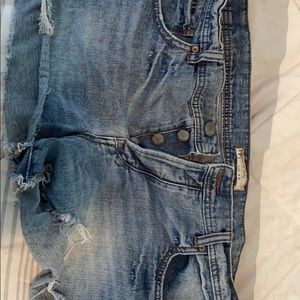 Free People button fly shorts